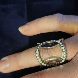 Elegant Silver Chunky Women's Ring